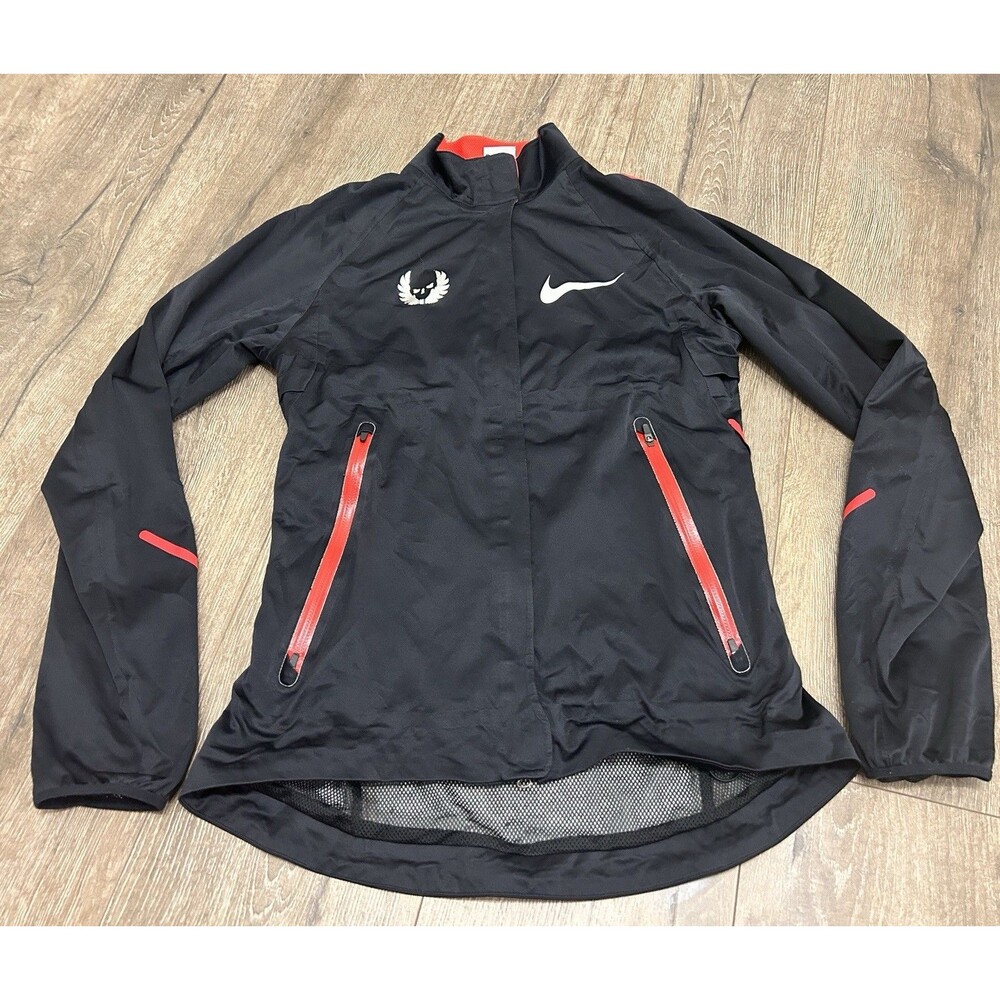 Nike Oregon Project Racing Track Running Jacket Women’s Small Full Zip Black